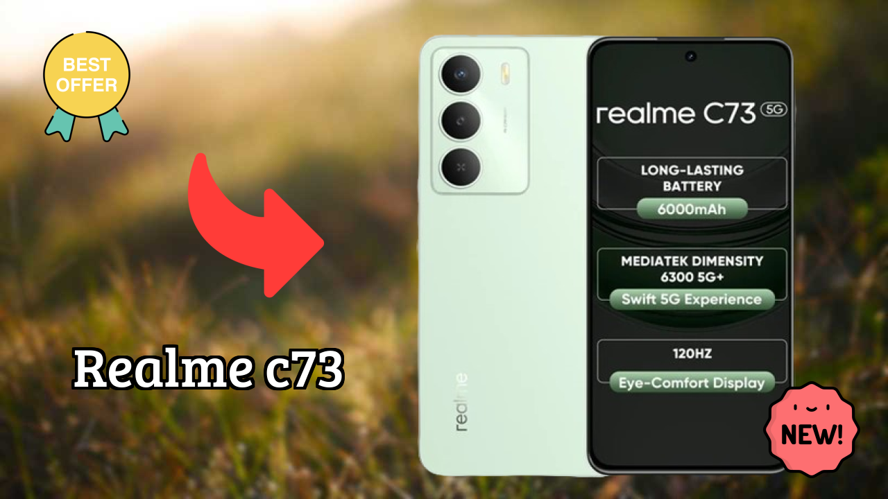 Realme C73 Battery Life: 6000 MAh Charging Speed