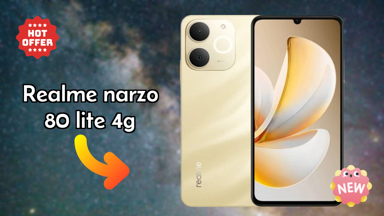 Realme Narzo 80 Lite 4G Display Technology: 6.74 Inches (17.12 Cm) Screen